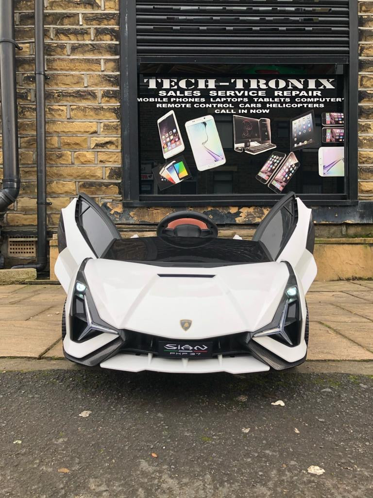 Kids Lamborghini Sian Electric Ride on Car with Parent Remote Now Wit Mini Motorz