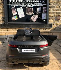 Range Rover Evoque for Kids 12v Electric Ride On Car Leather Seats and Eva Wheels plus Parental Remote Control MP4 Player