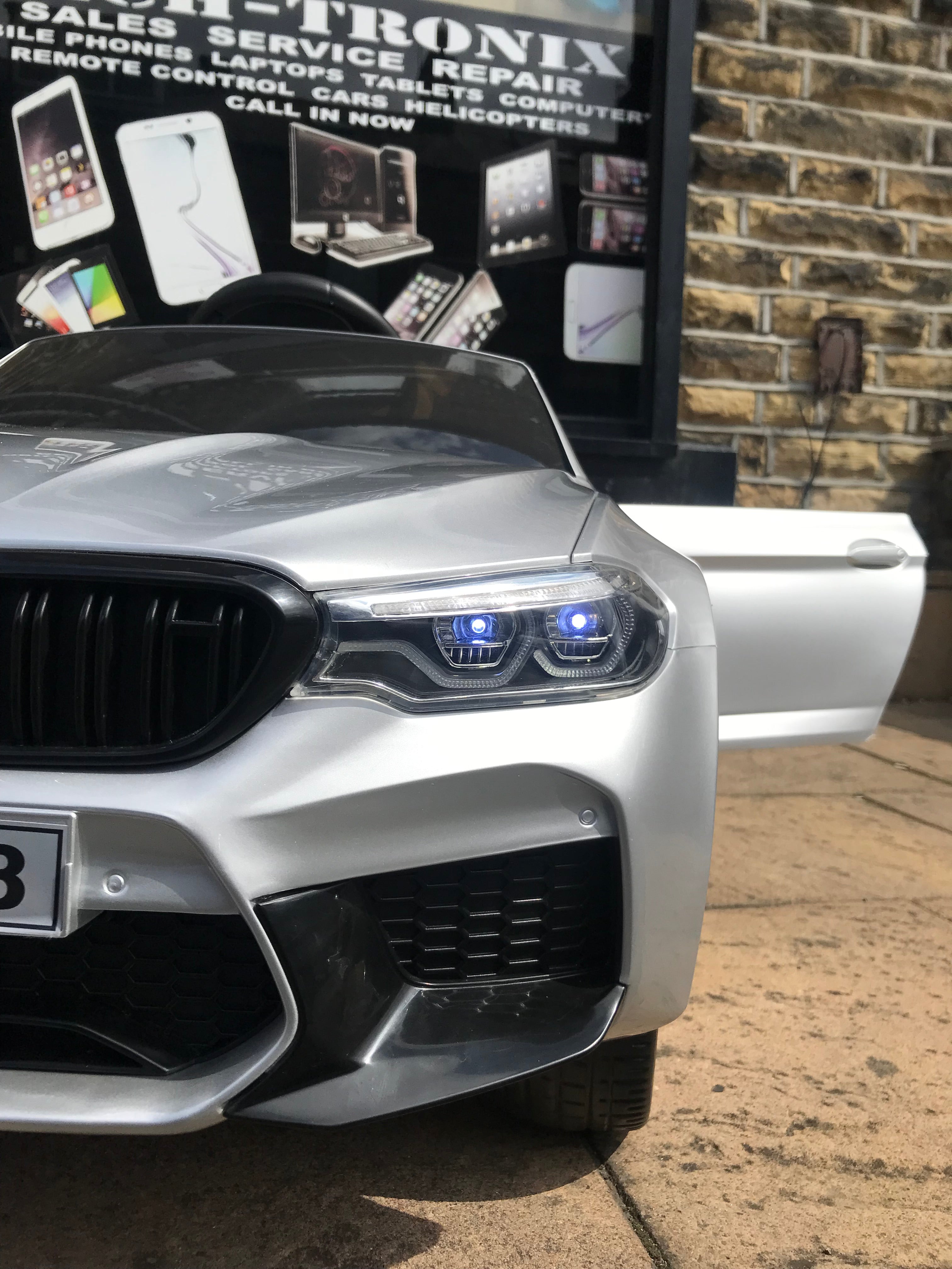 BMW M5 Kids Ride on Electric Car 12v With leather Seats and Eva Wheels