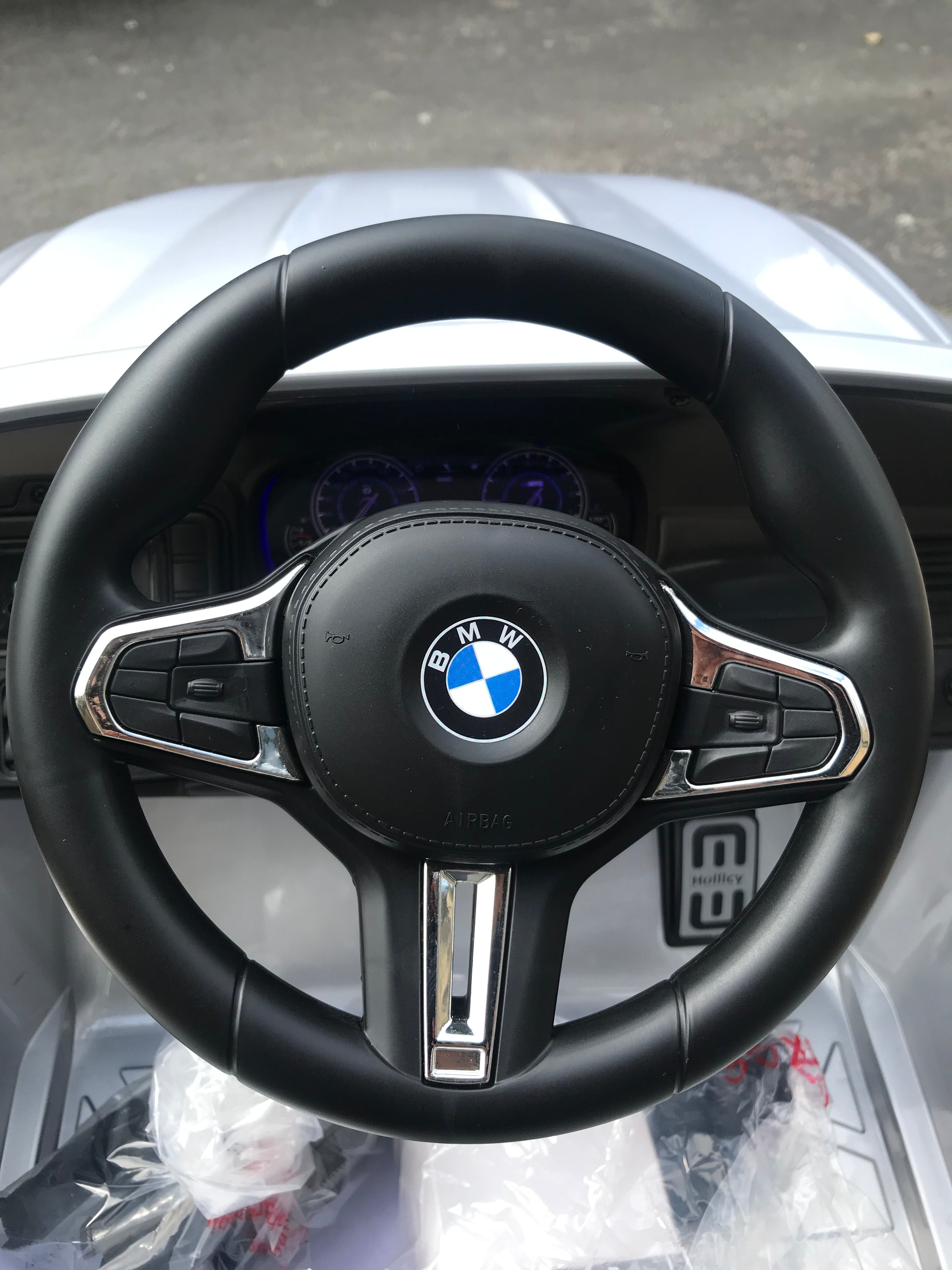 BMW M5 Kids Ride on Electric Car 12v With leather Seats and Eva Wheels