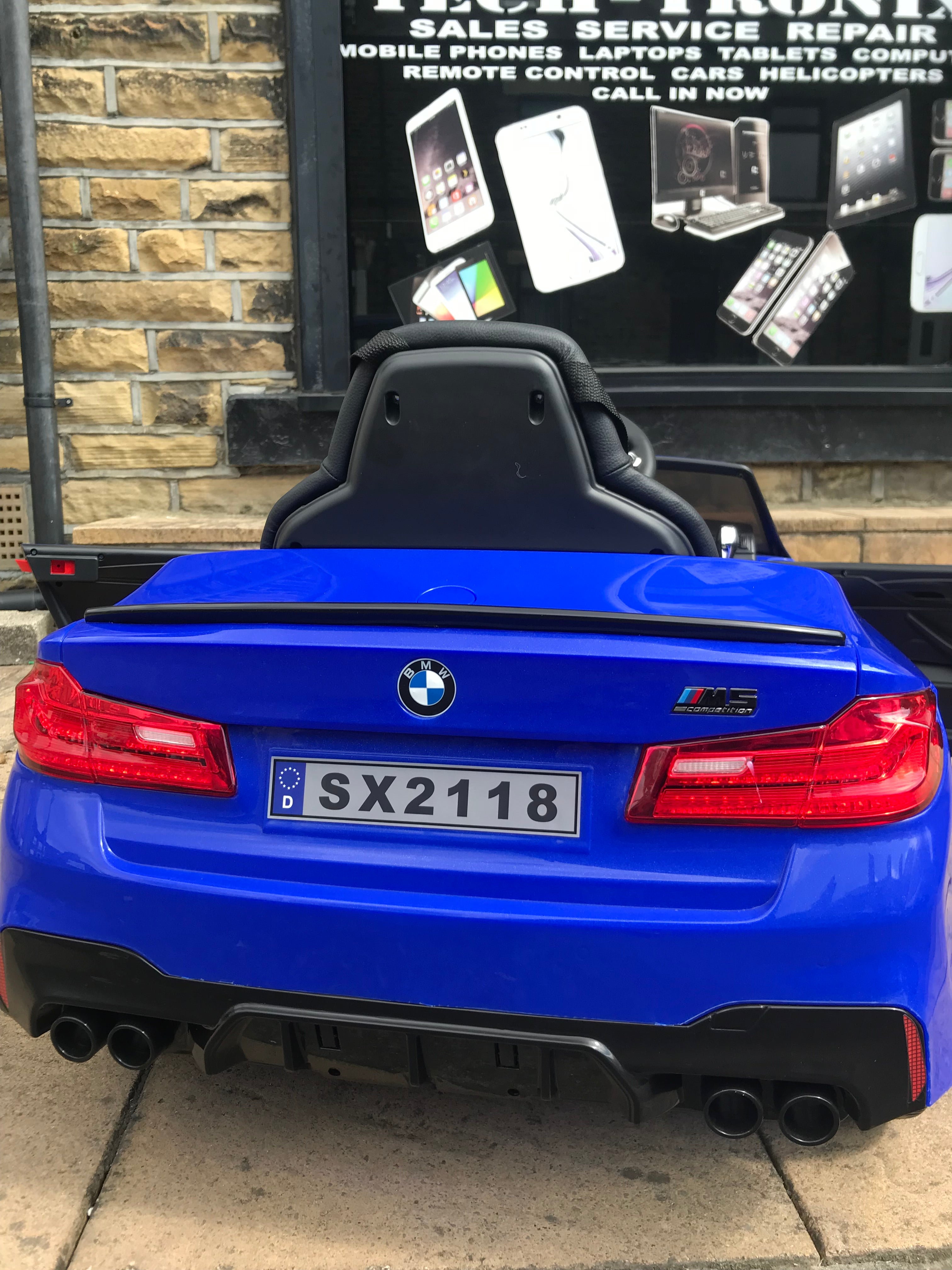 BMW M5 Kids Ride on Electric Car 12v With leather Seats and Eva Wheels