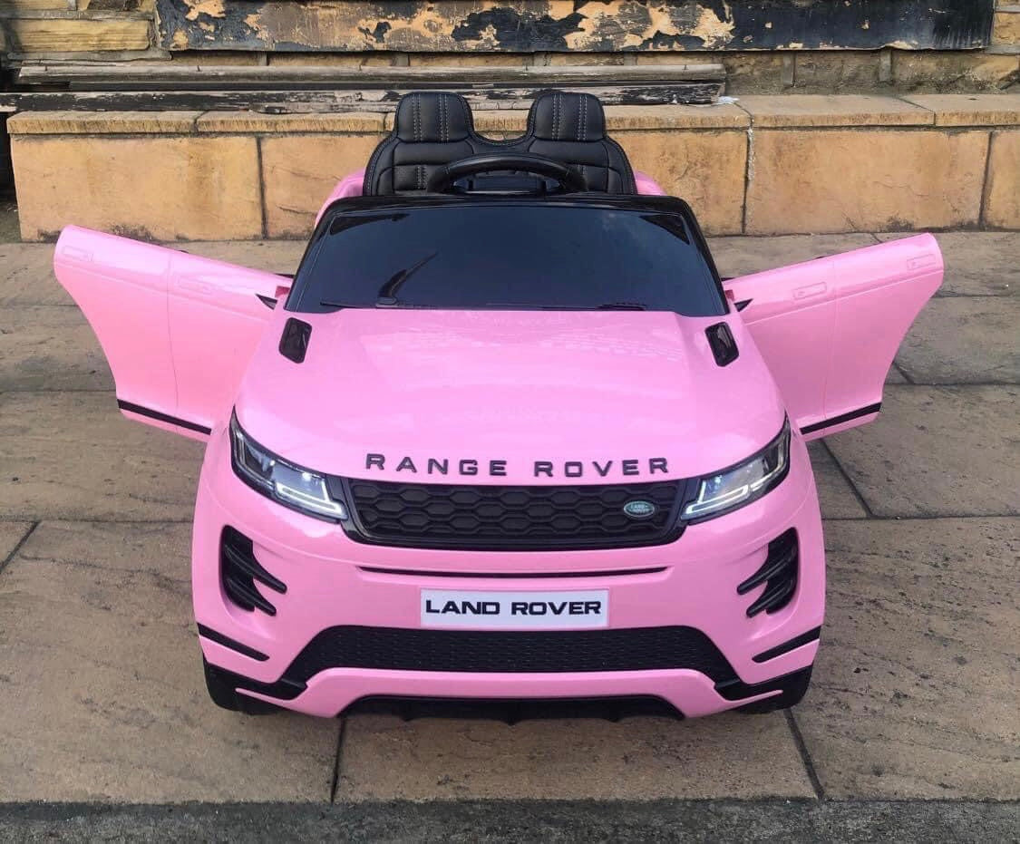 Range Rover Evoque for Kids 12v Electric Ride On Car Leather Seats and Eva Wheels plus Parental Remote Control MP4 Player