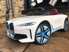 BMW i4 12v Car, Leather Seats & Rubber Tyres, Remote & Self Drive