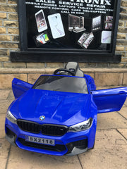 BMW M5 Kids Ride on Electric Car 12v With leather Seats and Eva Wheels