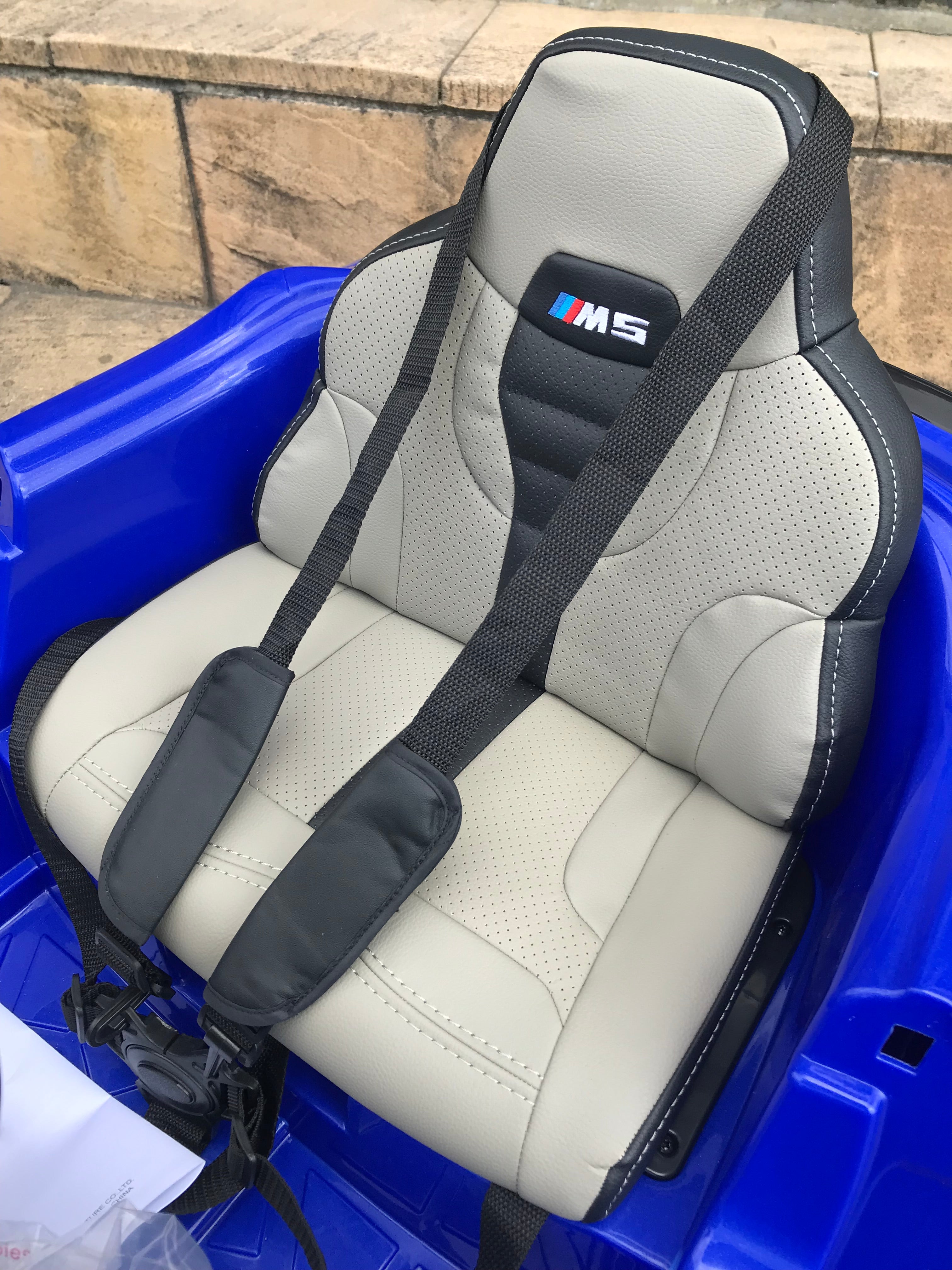 BMW M5 Kids Ride on Electric Car 12v With leather Seats and Eva Wheels