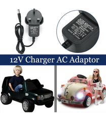 12v 1A UK Plug Battery Charger Fits Kids Toy Car Jeeps Electric Ride On, Free Postage