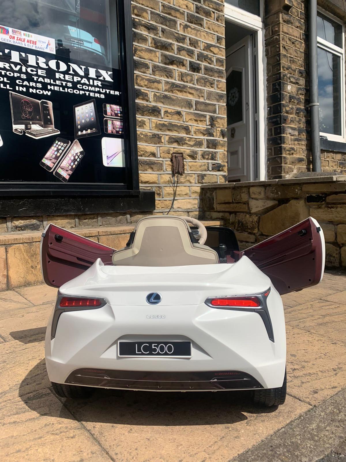 Here we have the amazing new official licensed Lexus LC500 12v Kids Ride On car with parental remote control function