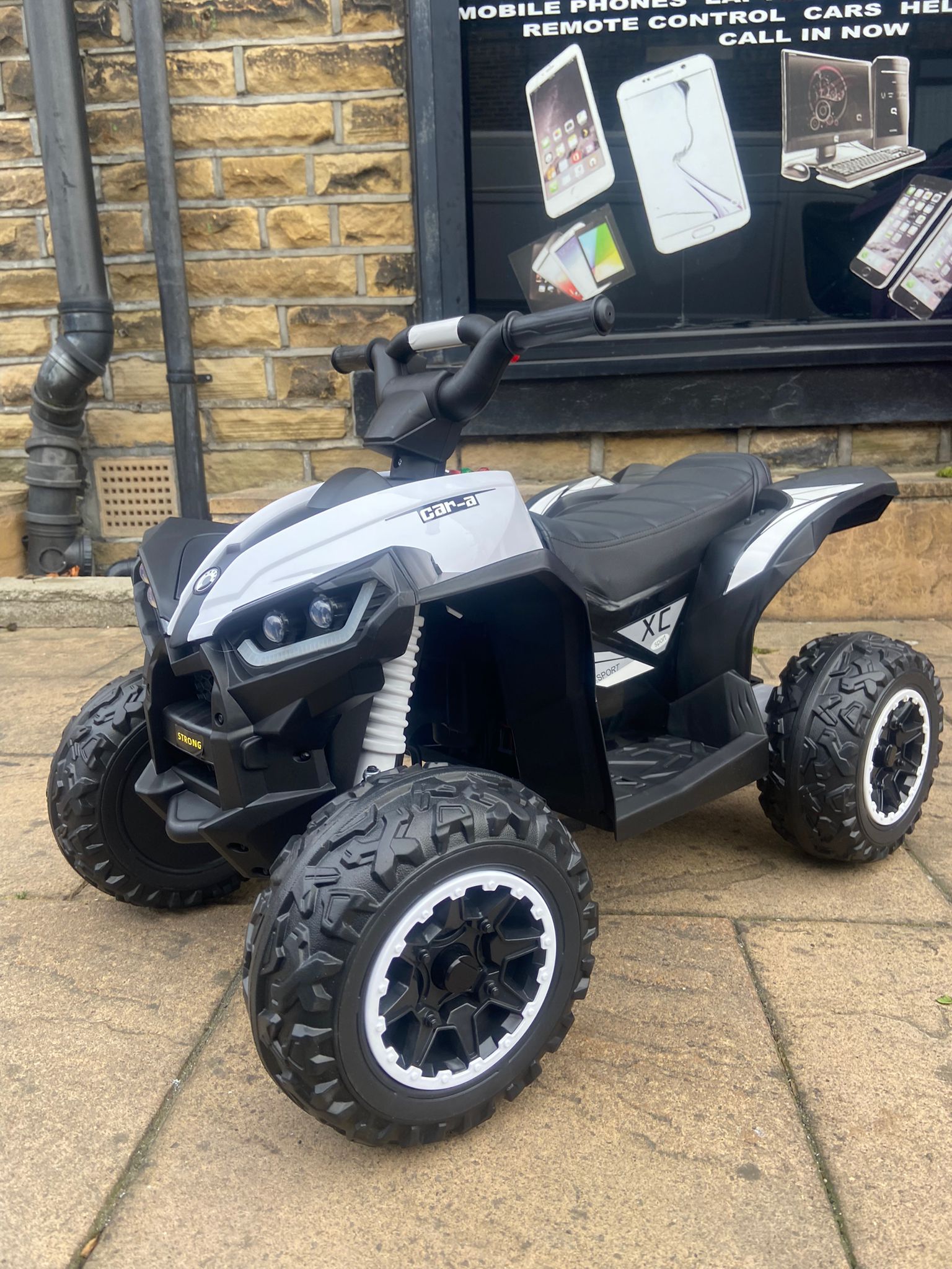 New 12V Kids Electric Ride on Quad ATV Renegade With Remote - White